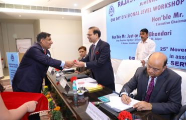 One Day Divisional Level Workshop For Stakeholders Under Juvenile Justice System Organised on dated 25.11.2018 at Bharatpur