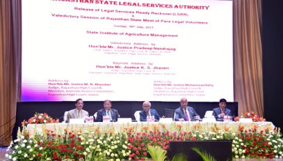 Rajasthan State Meet Of Para Legal Volunteers on 29th July 2017