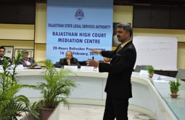 20-Hours Refreser Programme organized at Rajasthan High Court Mediation Centre, Jaipur Bench during 16-18 Feb. 2019