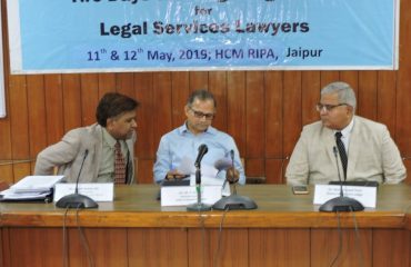 Two Days Training Programme for Legal Services Lawyers on 11-12 May, 2019