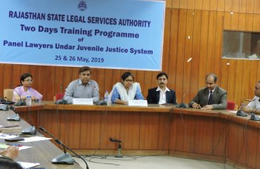 Two Days Training Programme For Panel Lawyers Under Juvenile Justice System Organised on 25-26th May 2019