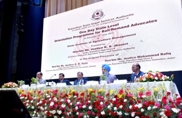 One Day State Level Orientation Programme For Bail/Remand Advocates On 22nd July 2017
