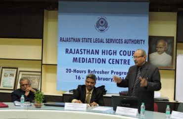 20-Hours Refreser Programme organized at Rajasthan High Court Mediation Centre, Jaipur Bench during 16-18 Feb. 2019