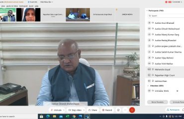 A Webinar on “Strengthening Justice Delivery System: Synergy of Adjudicatory and ADR Processes” is held on dated 24th July, 2021