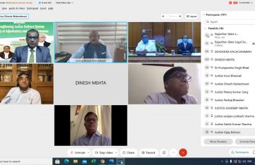 A Webinar on “Strengthening Justice Delivery System: Synergy of Adjudicatory and ADR Processes” is held on dated 24th July, 2021