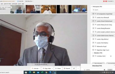 A Webinar on “Strengthening Justice Delivery System: Synergy of Adjudicatory and ADR Processes” is held on dated 24th July, 2021