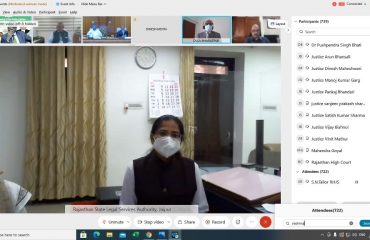 A Webinar on “Strengthening Justice Delivery System: Synergy of Adjudicatory and ADR Processes” is held on dated 24th July, 2021