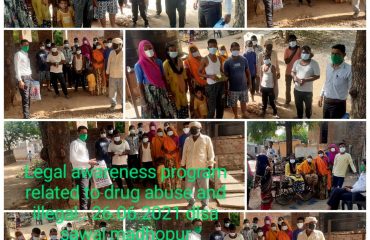 DLSA Activities On occasion of International Day Against Drug Abuse on 26 June 2021.