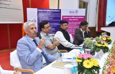 Ceremonial launch of RSLSA’S CAMPAIGNS on “FREEDOM FROM UNTOUCHABILITY & PREVENTION OF ATROCITIES QUA SC/ST COMMUNITY” AND “LEGAL ASSISTANCE TO CHILD VICTIMS OF OFFENCES UNDER THE POCSO ACT, 2012.” on the occasion of National Legal Services Day- 09 November, 2022.