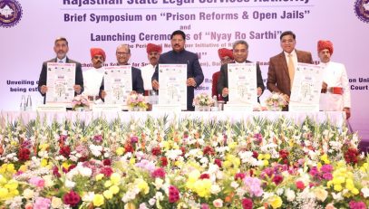 Launching "Nyay Ro Sarthi"(The periodic Newspaper intiative of RSLSA ) & Initiate a monthly scholarship scheme for specially abled children