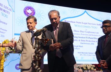 Valedictory Session on 22th Feburary, 2026 of Three Days Conference on “Cyber Safety: Awareness, Protection and Inclusive Access to Justice”