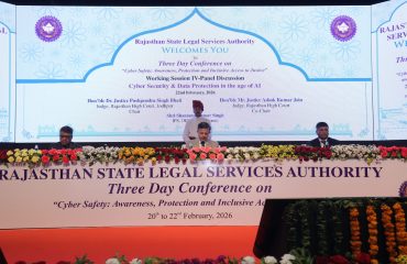 Valedictory Session on 22th Feburary, 2026 of Three Days Conference on “Cyber Safety: Awareness, Protection and Inclusive Access to Justice”