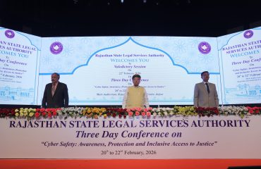 Valedictory Session on 22th Feburary, 2026 of Three Days Conference on “Cyber Safety: Awareness, Protection and Inclusive Access to Justice”