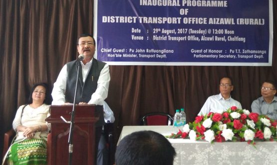 Shri John Rotluangliana, Transport Minister