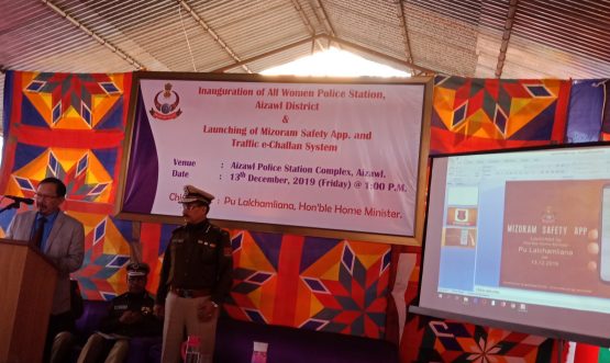 Launching of Mizoram Safety App on 13 Dec 2019