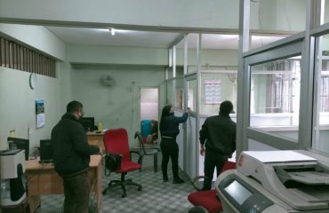 Cleaning work at Room 114