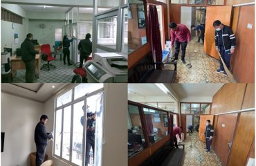Cleaning work