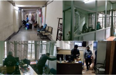 Cleaning work at State Centre