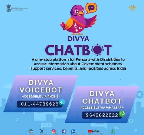 Divya Voice Bot No 011-33739626 Divya Chatbot no 9546622622 DEPWD