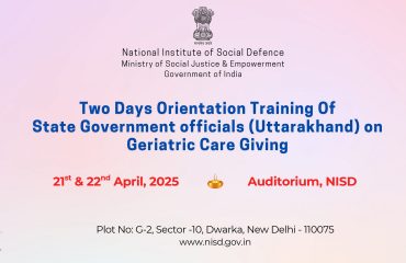 Geriatric Care Training on April 21st and 22nd 2025