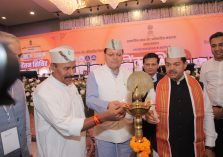 Hon'ble CM,Shri Pushkar Singh Dhami and Union Minister Dr. Virendra Kumar , Chintan Shivir 2025,,Dehradun,Uttarakhand;?>