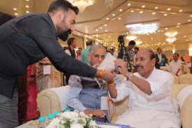 Secretary Sir Dr. Neeraj Kharwal, Social Welfare ,Uttarakhand and Dr. Virendra Kumar,Union Minister (SJ&E) Chintan Shivir 2025,Dehradun
