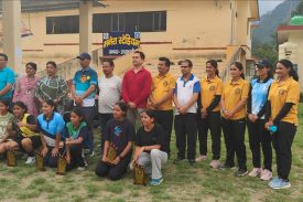 Various sports competitions were organized by the Social Welfare Department in the Manera Stadium of Uttarkashi district under the Nasha Mukt Bharat Abhiyaan.