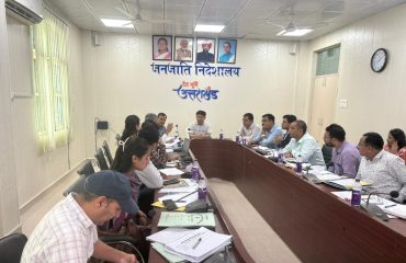 Review meeting of the departmental schemes