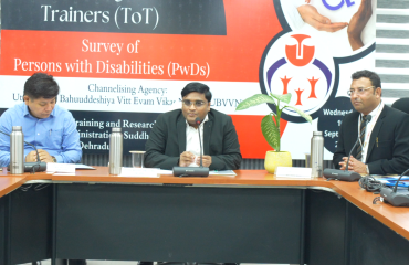 training of trainers regarding divyang survey.