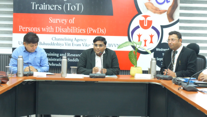 training of trainers regarding divyang survey.