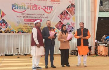 The district administration in Almora organized a three-day (March 9-11, 2025) drug-free Holi festival, which was inaugurated by Honorable Union Minister of State Ajay Tamta.