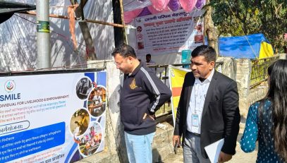 Additional Secretary/Managing Director inspects survey work under Project Smile