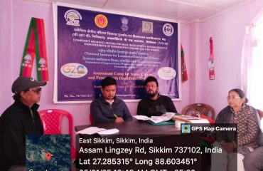 Assesment camp and distribution at various districts