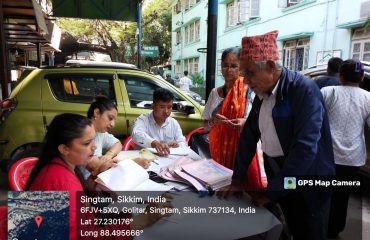 Assesment camp and distribution at various districts