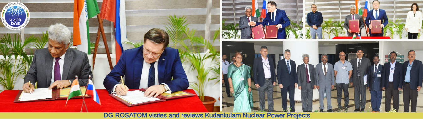 DG ROSATOM visites and reviews Kudankulam Nuclear Power Projects