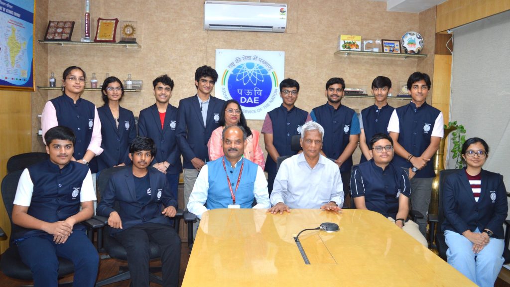 Secretary, DAE & Chairman, Atomic Energy Commission Dr. Ajit Kumar Mohanty with the International Science and Mathematical Olympiad 2026 Winners at New Delhi