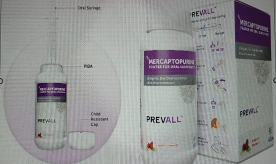 PREVALL - First and only oral suspension of Mercaptopurine used in the treatment of Acute Lymphoblastic Leukemia developed by TMC, DAE