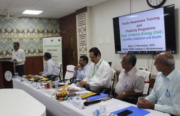 Addressing the gathering, Prof. Sachchindranath Sarangi, Registrar, Institute of Physics, Bhubaneswar