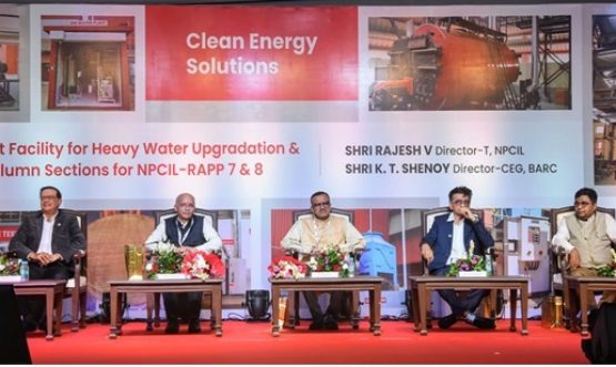 Inauguration of the facility developed by M/s TEMA for manufacturing of distillation columns and flagging-off of first consignment