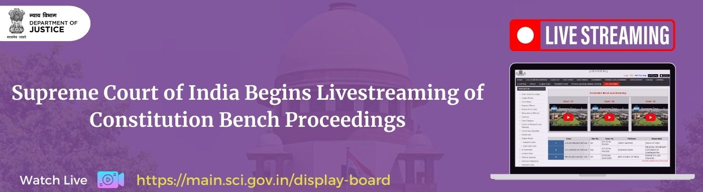 Supreme Court Begins Livestreaming of Constitution Bench Proceedings (1)