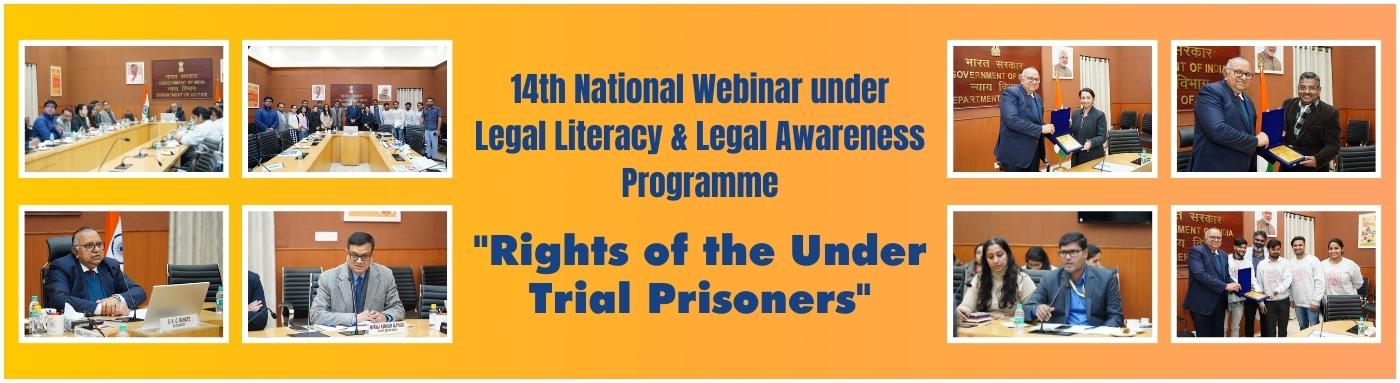 14th National Webinar under Legal Literacy & Legal Awareness Programme