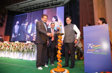 Lightning of Lamp by The Hon'ble MoS Law & Justice, Prof. S P Singh Baghel