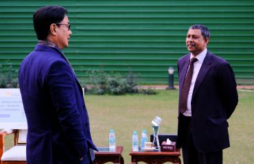 Hon'ble Minister of Law & Justice, Sh. Kiren Rijiju and Secretary (Justice), Sh. Barun Mitra