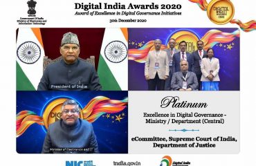 digital india award trophy