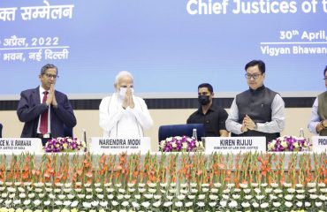 Joint Conference of Chief Ministers and Chief Justices held on 30.04.2022 at Vigyan Bhawan