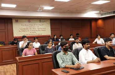 Pro bono club of NLUD constituted in collaboration with the Department of Justice (19th Sept 2022)