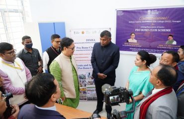 Inauguration of Pro Bono Club at Jarbom Gamlin Govt. Law College, Jote, AP (23rd April, 2023)