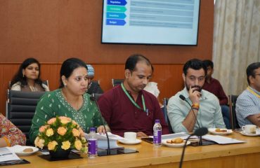 Review cum Follow-Up Meeting presided by Secretary sir, at Conference Hall, Jaisalmer house (24th, July 2023)