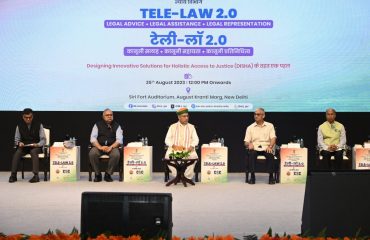 Tele Law 2.0 organized by DOJ at Siri Fort Auditorium, New Delhi (25th August, 2023)