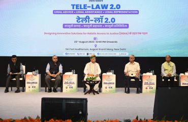 Tele Law 2.0 organized by DOJ at Siri Fort Auditorium, New Delhi (25th August, 2023)